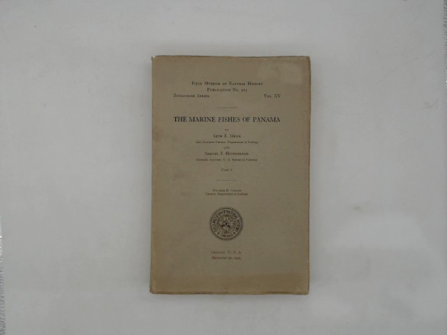 Meek, S.E. u. S.F. Hildebrand: The Marine Fishes of Panama. Bd. 1.