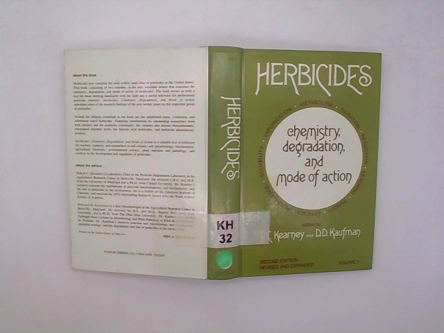Herbicides: Chemistry, degradation, and mode of action Volume 1 2. Auflage