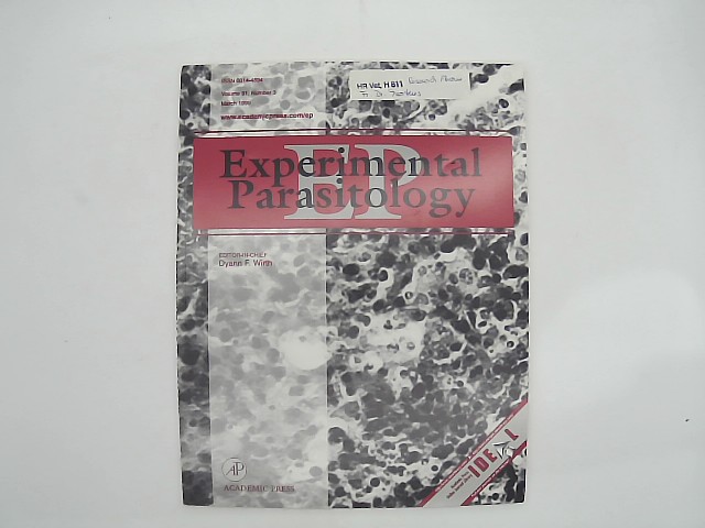 Wirth, Dyann F.: Experimental Parasitology. Volume 91, Number 3, March 1999