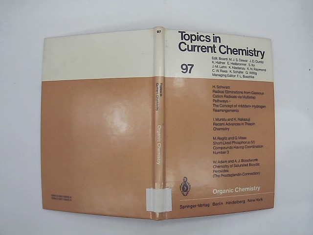 Organic chemistry. with contributions by W. Adam ... / Topics in current chemistry ; 97