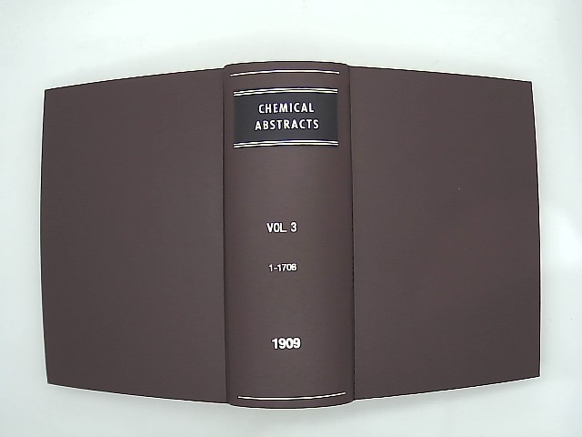 Diverse: Chemical Abstracts Vol. 3 Pages 1 - 1706, 1909