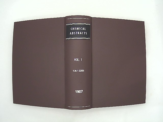 Diverse: Chemical Abstracts Vol. 1 Pages 1087 - 2206, 1907