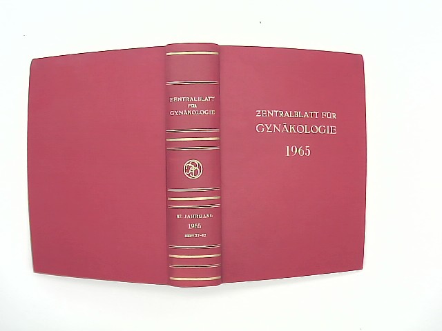Fritsch, Heinrich und Walter Stoeckel: Zentralblatt für Gynäkologie. 87. Jahrgang / 1965 / Heft 27-52