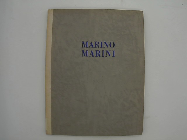 Raffaele Carrieri: Marino Marini, scultore