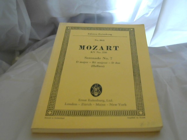 Mozart: Serenade No.7 KV no.250 (Haffner)