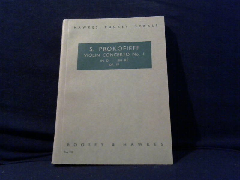 Prokofieff, S.: Violin Concerto No.1 in D.  OP.19