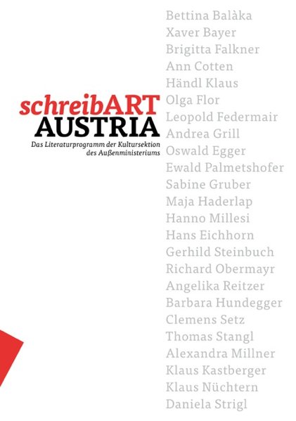 VON BLOW, Evelyn: schreibART AUSTRIA Das Literaturprogramm der Kultursektion des Auenministeriums