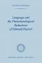 Language and the Phenomenological Reductions of Edmund Husserl. Phaenomenologica 70. - Suzanne Cunningham