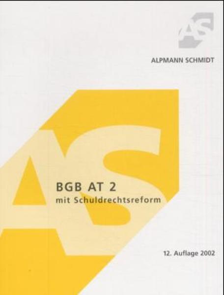 BGB AT, Tl.2 (Alpmann und Schmidt - Skripte) - Alpmann, Josef und A Alpmann Josef