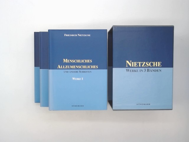 Werke in drei Bänden [komplett] Menschliches Allzumenschliches / Also sprach Zarathustra / Jenseits von Gut und Böse und andere Schriften - Nietzsche, Friedrich Wilhelm