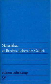 Materialien zu Brechts Leben des Galilei  7. Auflage - Hecht, Werner