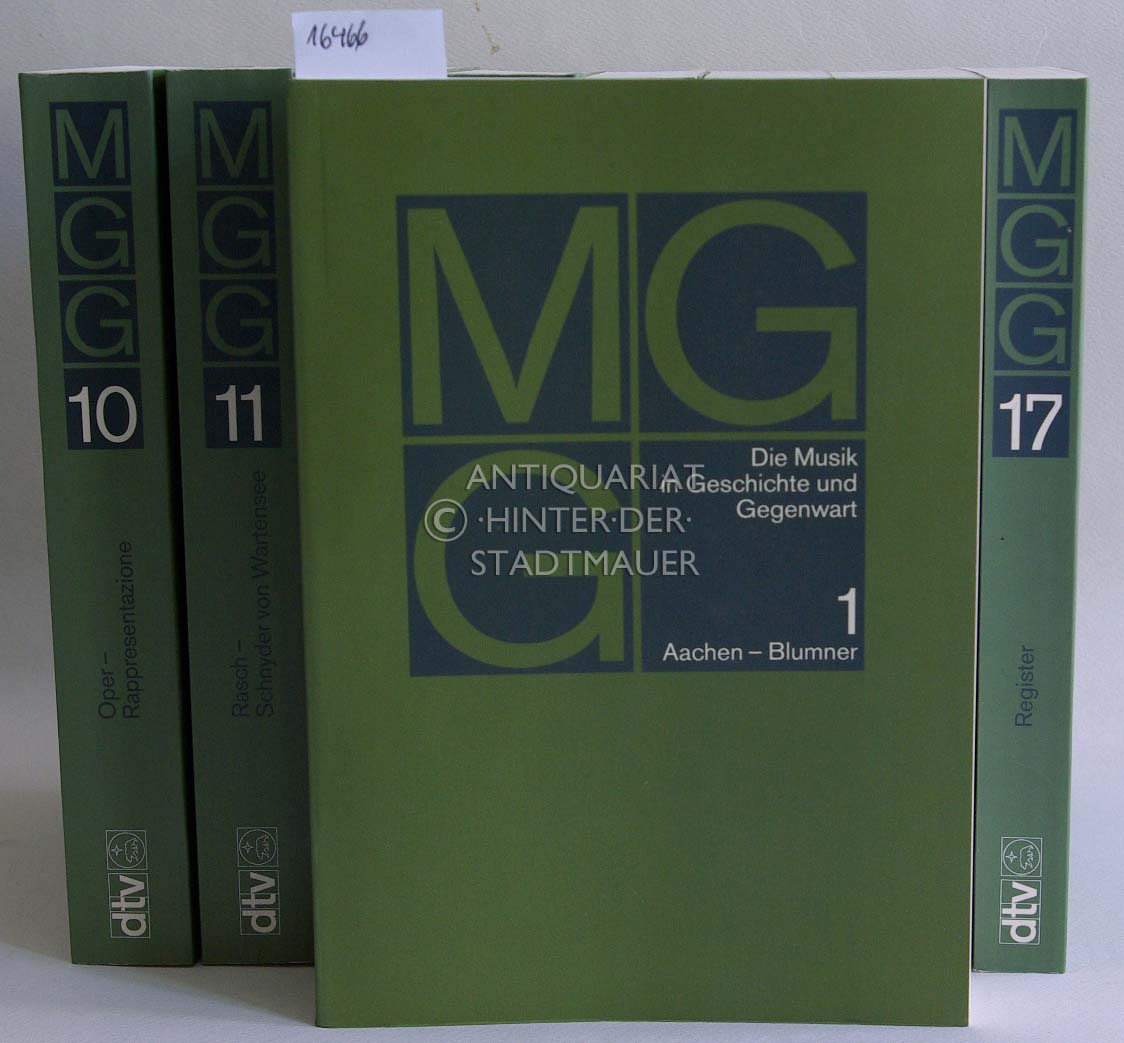 Die Musik in Geschichte und Gegenwart: Allgemeine Enzyklopädie der Musik. [MGG] (14 Bde. + 2 Suppl.-Bde. + 1 Register-Bd.)  Gemeinsame Taschenbuchausg. - Blume, Friedrich (Hrsg.)