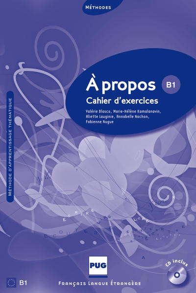 Àpropos B1 / Cahier d'exercices/ Arbeitsbuch mit  MP3-CD Cahier dexercices + MP3-CD 1. Aufl. - Blasco, Valérie, Marie-Thérèse Kamalanavin und Aliette Lauginie