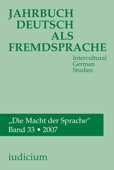Jahrbuch Deutsch als Fremdsprache Intercultural German Studies - Bogner, Andrea, Konrad Ehlich  und Ludwig M. Eichinger