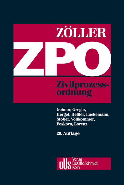 Zivilprozessordnung - ZöllerReinhold Geimer  und Reinhard Greger