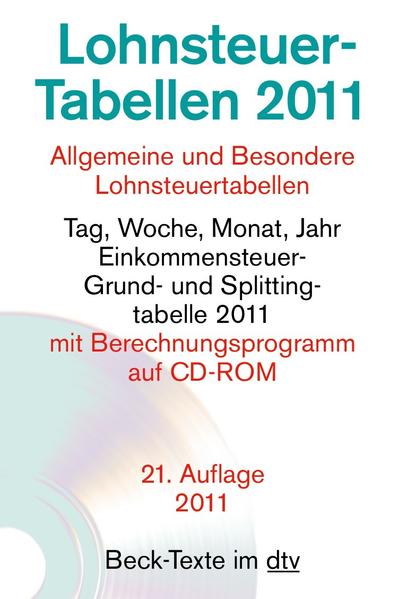 Lohnsteuer-Tabellen 2011 Allgemeine und Besondere Lohnsteuertabellen