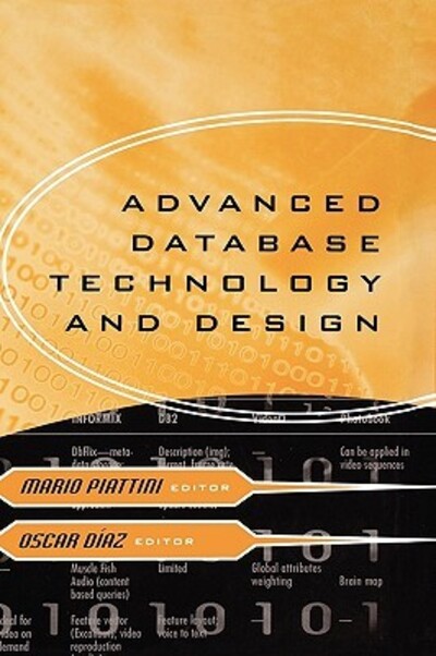 ADVD DATABASE TECHNOLOGY & DES (Artech House Computer Library) - Diaz,  Oscar und  Mario Piattini