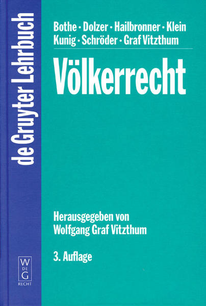 Völkerrecht - Vitzthum, Wolfgang, Michael Bothe  und Rudolf Dolzer