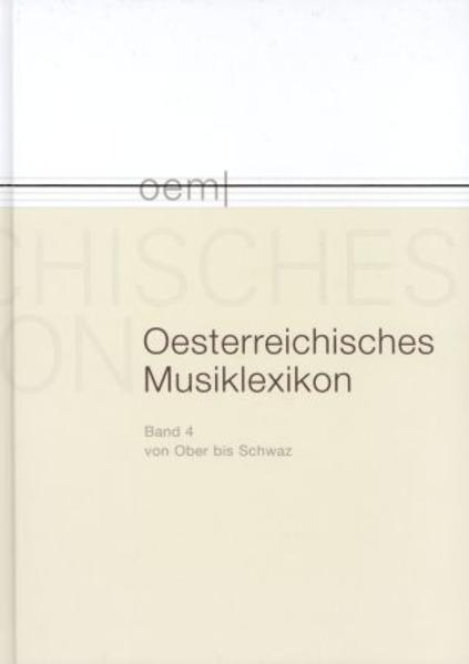 Österreichisches Musiklexikon / Österreichisches Musiklexikon Band 3 Kmentt - Nyzankivskyi - Flotzinger, Rudolf
