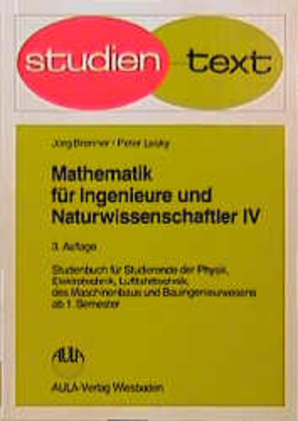 Mathematik für Ingenieure und Naturwissenschaftler. Studienbuch für... - Brenner, Jörg, Peter Lesky  und Ernst Lüder