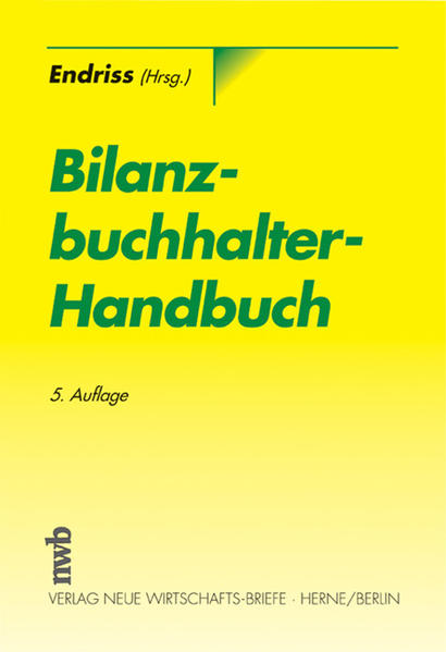 Bilanzbuchhalter-Handbuch - Endriss, Horst W, Hugo Balster  und Sabine Gehring