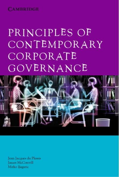 Principles of Contemporary Corporate Governance - du Plessis, Jean, James McConvill  und Mirko Bagaric