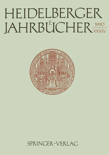 Heidelberger Jahrbücher - Universitäts-Gesellschaft Heidelberg und Reiner Wiehl