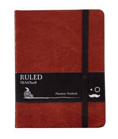 Monsieur Notebook Leather Journal - Tan Plain Medium A6 - Monsieur