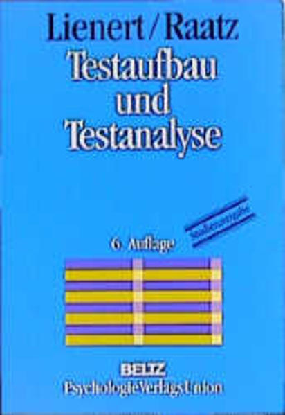 Testaufbau und Testanalyse - Lienert, Gustav A und Ulrich Raatz