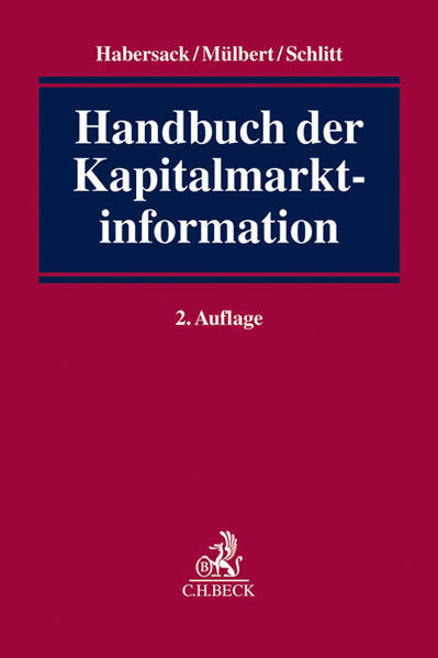 Handbuch der Kapitalmarktinformation - Habersack, Mathias, Rick Georg van Aerssen  und Peter O. Mülbert