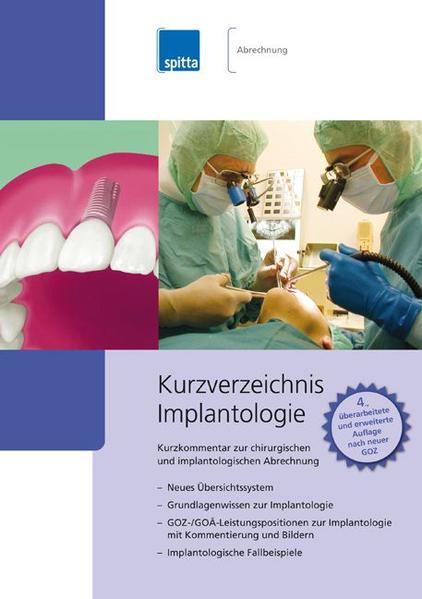 Kurzverzeichnis Implantologie  4., Auflage - Steverding, Sandra
