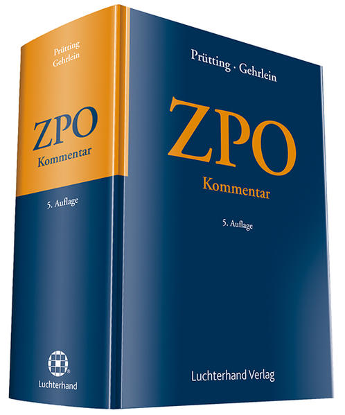 ZPO Kommentar - Prütting, Hanns und Markus Gehrlein