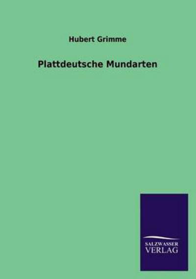 Plattdeutsche Mundarten - Grimme, Hubert