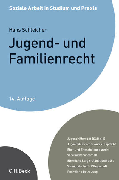 Jugend- und Familienrecht Ein Studienbuch - Schleicher, Hans, Jürgen Winkler  und Dieter Küppers