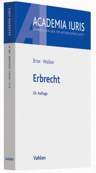Erbrecht - Brox, Hans und Wolf-Dietrich Walker