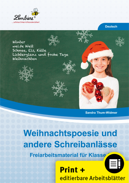 Weihnachtspoesie und andere Schreibanlässe (3. bis 5. Klasse) - Thum-Widmer, Sandra
