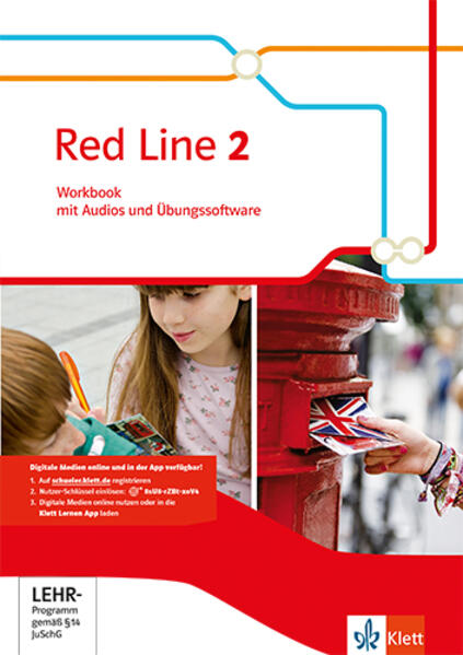 Red Line 2 Workbook mit Audios und Übungssoftware Klasse 6