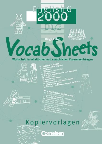 English G 2000. Ausgabe D / Band 1/2: 5./6. Schuljahr - Vocab Sheets Kopiervorlagen - Estor, Helga