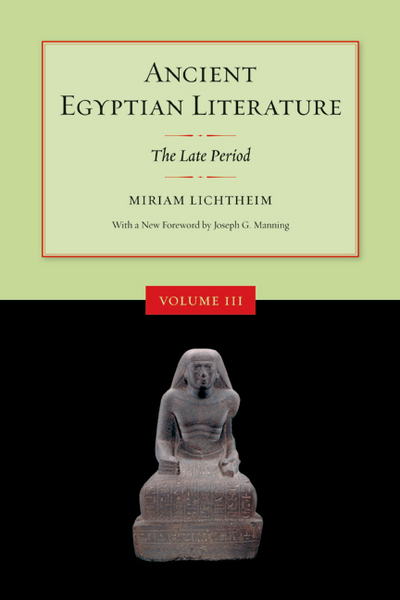 Ancient Egyptian Literature: The Late Period - Lichtheim