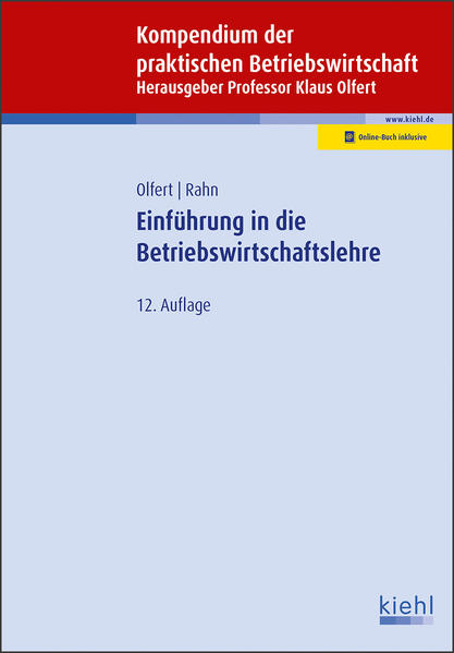 Einführung in die Betriebswirtschaftslehre - Rahn, Horst-Joachim und Horst-Joachim Rahn
