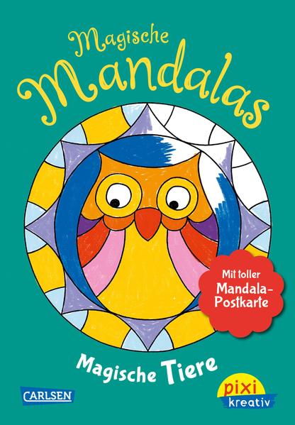 Pixi kreativ 125: VE5 Magische Mandalas: Magische Tiere Malen und entspannen für Kinder  mit 2 Postkarten zum Heraustrennen! 1. Auflage - Legien, Sabine