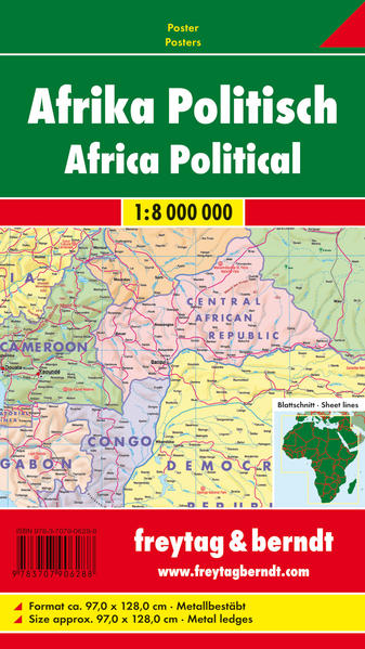 Afrika physisch-politisch 1:8 Mill. - Freytag-Berndt und Artaria KG