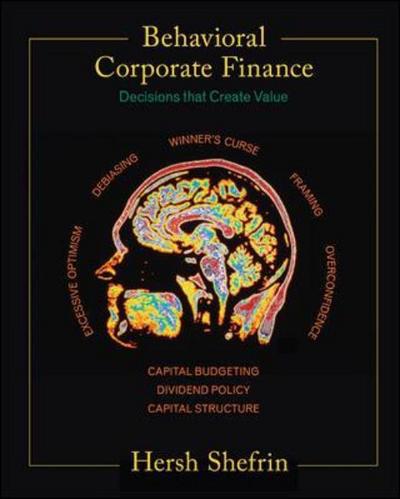 Behavorial Corporate Finance (Mcgraw-hill/irwin Series in Finance, Insurance, And Real Estate) - Shefrin, Hersh
