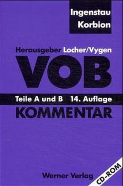 VOB - Verdingungsordnung für Bauleistungen Teile A und B. Kommentar - Korbion, Hermann, Heinz Ingenstau  und Hermann Korbion