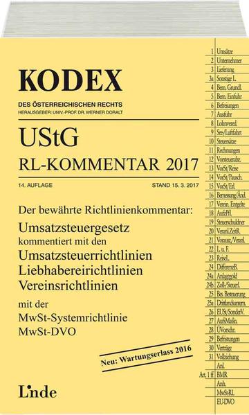 KODEX UStG-Richtlinien-Kommentar 2017 - Pernegger, Robert und Werner Doralt