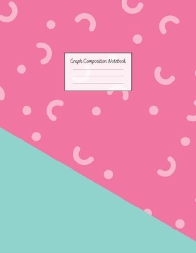 Graph Composition Notebook: Grid Paper Notebook: Große Größe 8,5 x 11 Zoll, 110 Seiten. Notebook Journal: Blue Half Pink Workbook für Kinder im ... die Schule College-Arbeit Notizen schreiben