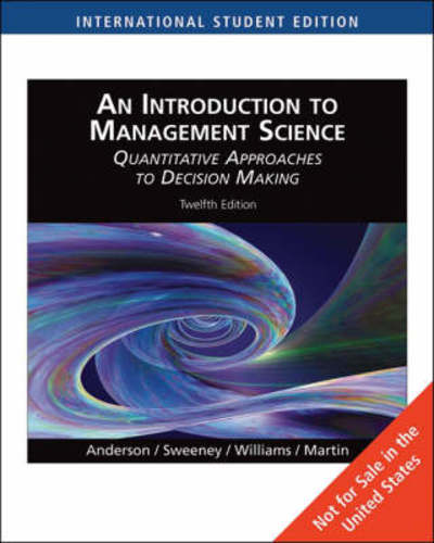 An Introduction to Management Science, w. CD-ROM: Quantitative Approaches to Decision Making - Anderson, David, J. Sweeney Dennis  und Thomas Williams