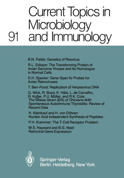 Current Topics in Microbiology and Immunology - Henle, W., P. H. Hofschneider  und P. Koldovský