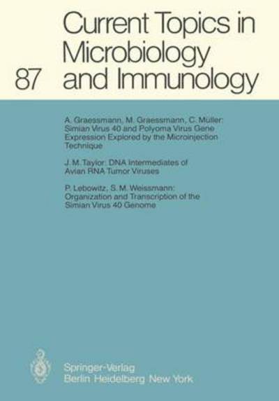 Current Topics in Microbiology and Immunology (Current Topics in Microbiology and Immunology (87), Band 87) - Arber, W., S. Falkow W. Henle  u. a.
