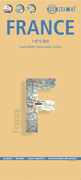 France, Frankreich, Borch Map France North, France South, Corsica Aktualisierte Auflage - Borch GmbH